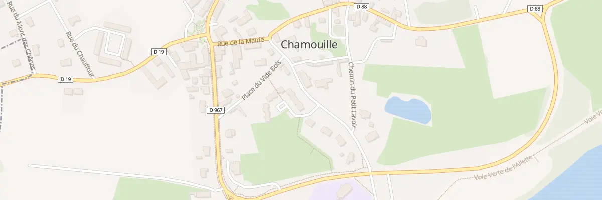 Plan du 2 Rue du Dix-Huit Juin 1940 à Chamouille