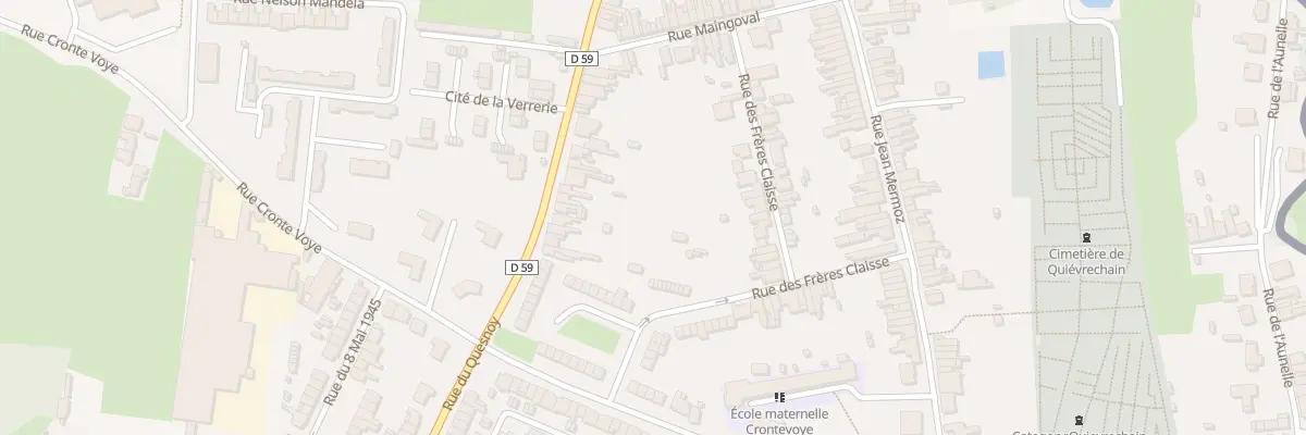 Plan du 92 Rue du Quesnoy à Quiévrechain