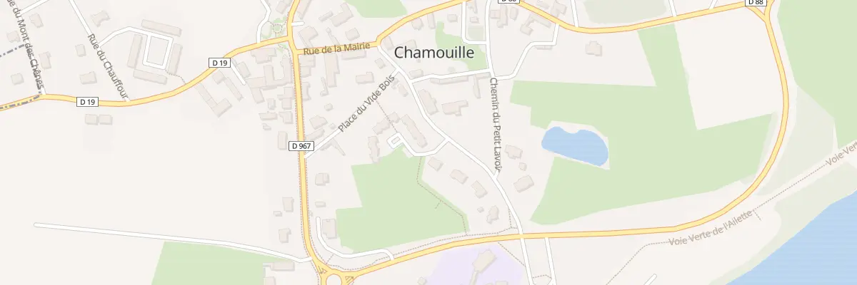 Plan du 1 Rue du Dix Huit Juin 1940 à Chamouille