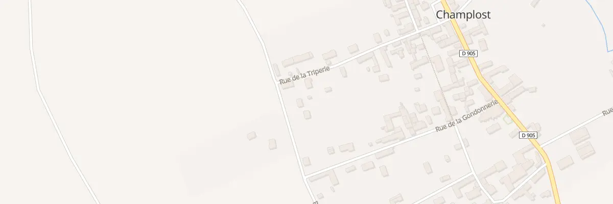 Plan du 1B Rue du Clouzeau à Champlost
