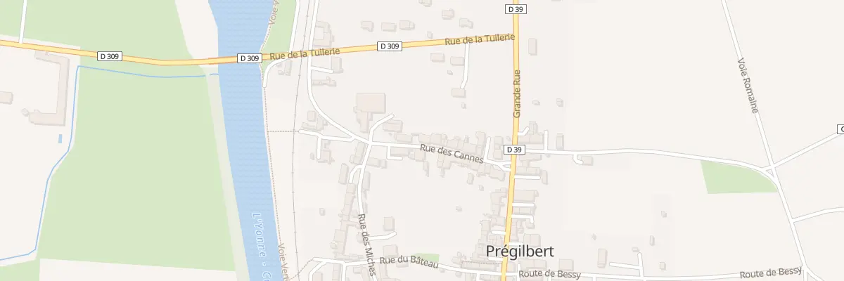 Plan du 12 Rue des Cannes à Prégilbert