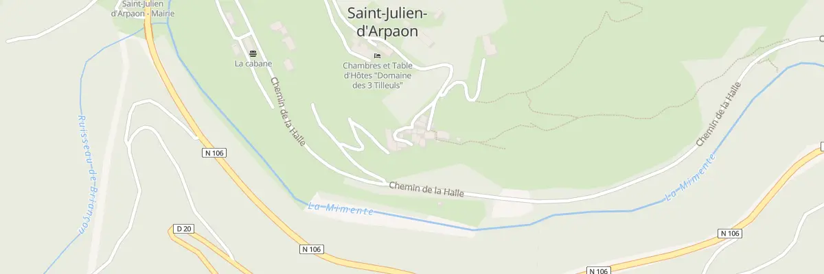 Plan du 5027A St Julien d’Arpaon Village à Cans et Cévennes