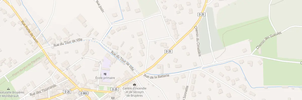 Plan du 4 Rue des Prés de la Fontaine à Bruyères-et-Montbérault