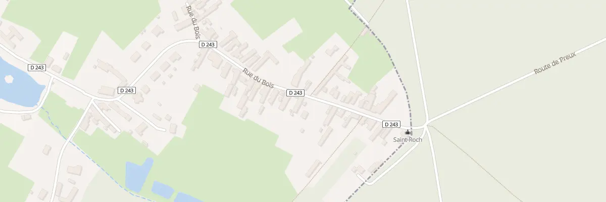 Plan du 64 Rue du Bois à Preux-au-Bois