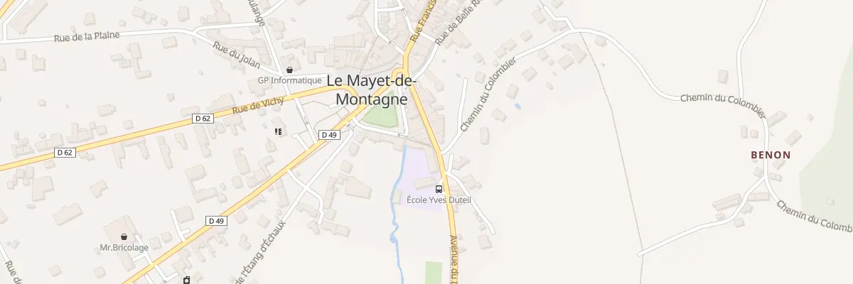 Plan du 18 Av du Lac au Mayet-de-Montagne
