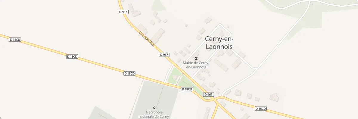 Plan du 1 Rue St Remy à Cerny-en-Laonnois