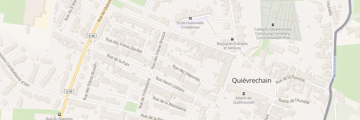 Plan du 28 Rue des Frères Raulier à Quiévrechain