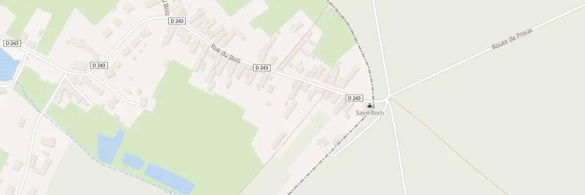Plan du 72 Rue du Bois à Preux-au-Bois