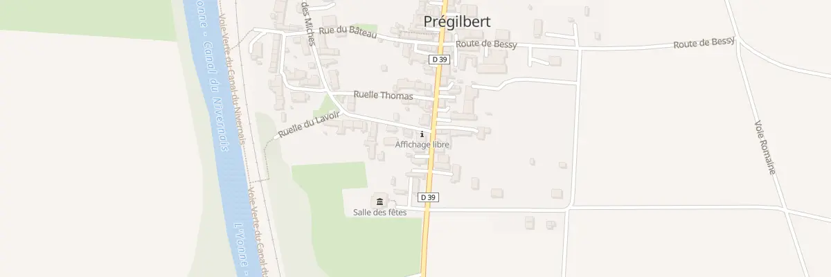 Plan du 1 Rue des Miches à Prégilbert