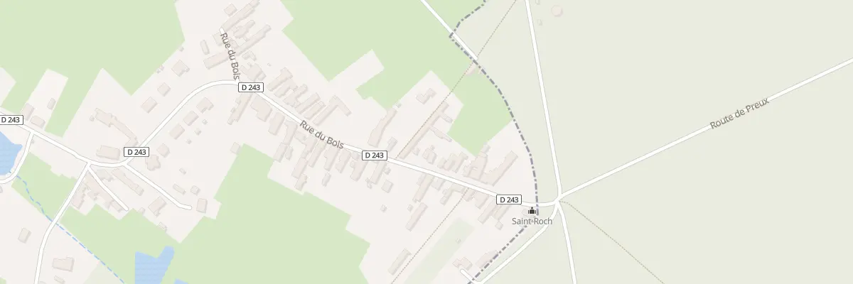 Plan du 89 Rue du Bois à Preux-au-Bois