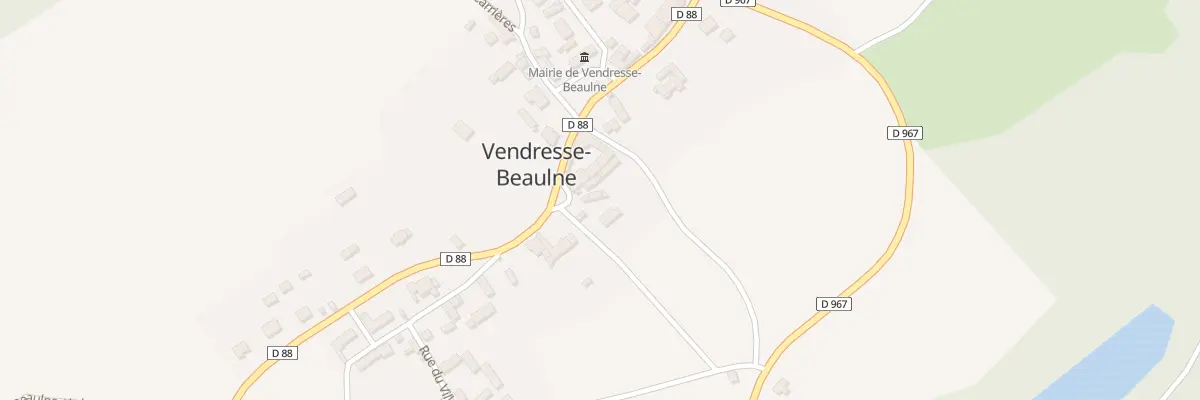 Plan du 2 Pl du Monument à Vendresse-Beaulne
