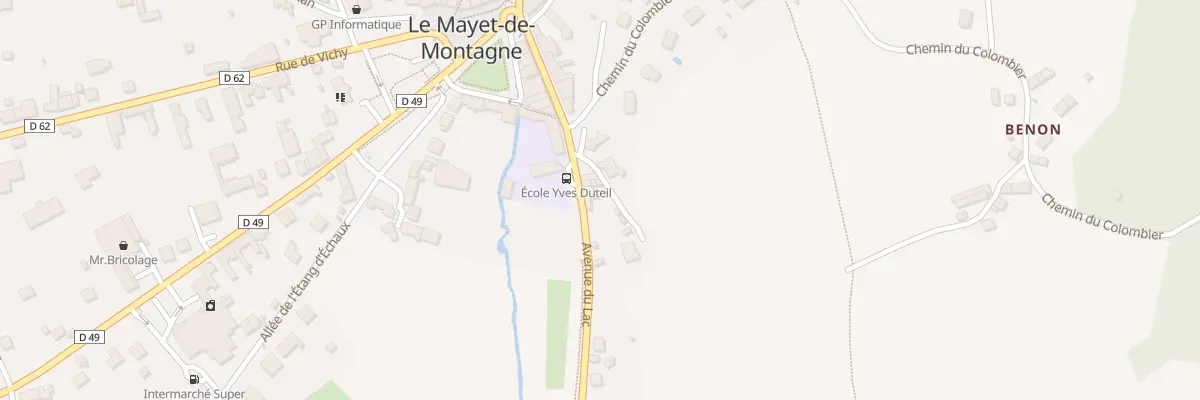 Plan du 23 Av du Lac au Mayet-de-Montagne