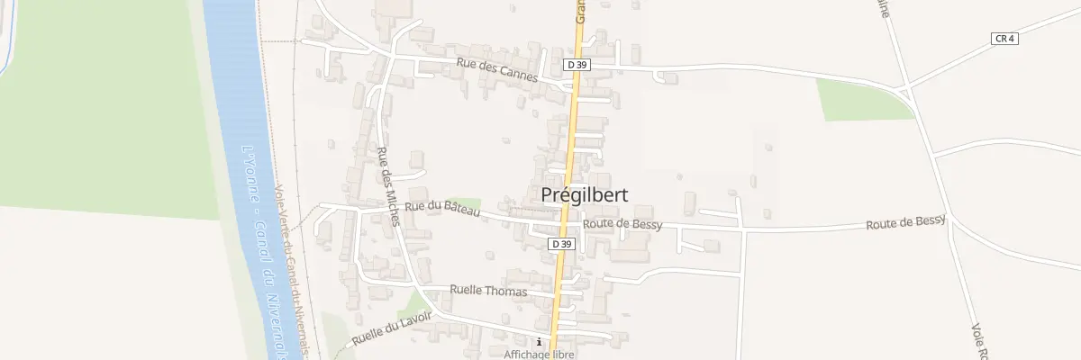 Plan du 21 Gr Grande Rue à Prégilbert