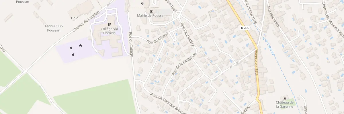 Plan du 10 Rue de la Farigoule à Poussan