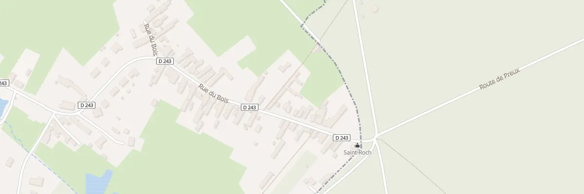 Plan du 91 Rue du Bois à Preux-au-Bois