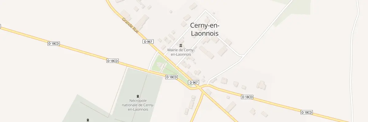 Plan du 2 Rue Edouard Herriot à Cerny-en-Laonnois