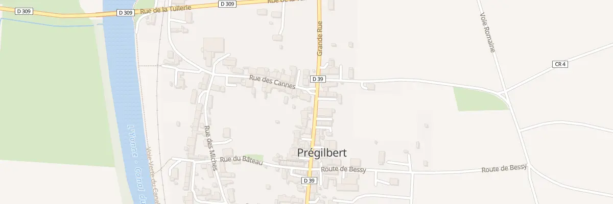 Plan du 1 Rue des Cannes à Prégilbert