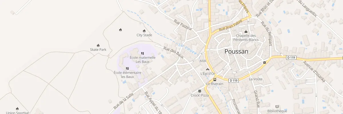 Plan du 3 Rue de la Paix à Poussan