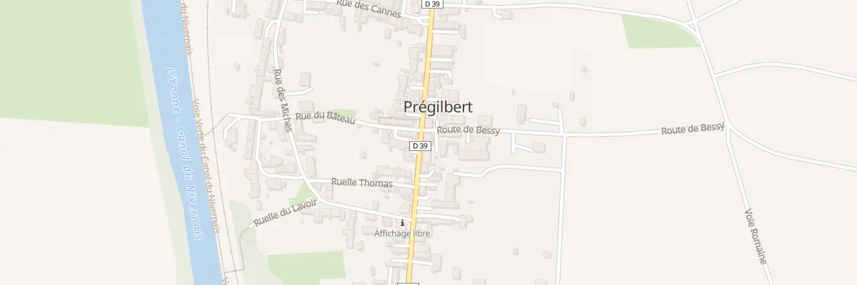Plan du 24 Gr Grande Rue à Prégilbert