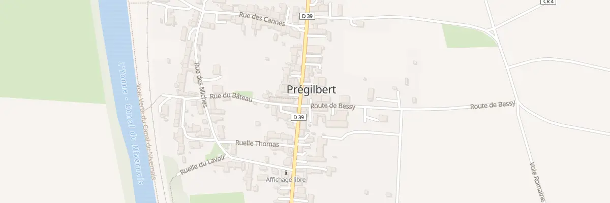 Plan du 28 Gr Grande Rue à Prégilbert