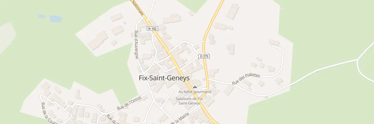 Plan du 5025 Le Bourg à Fix-Saint-Geneys