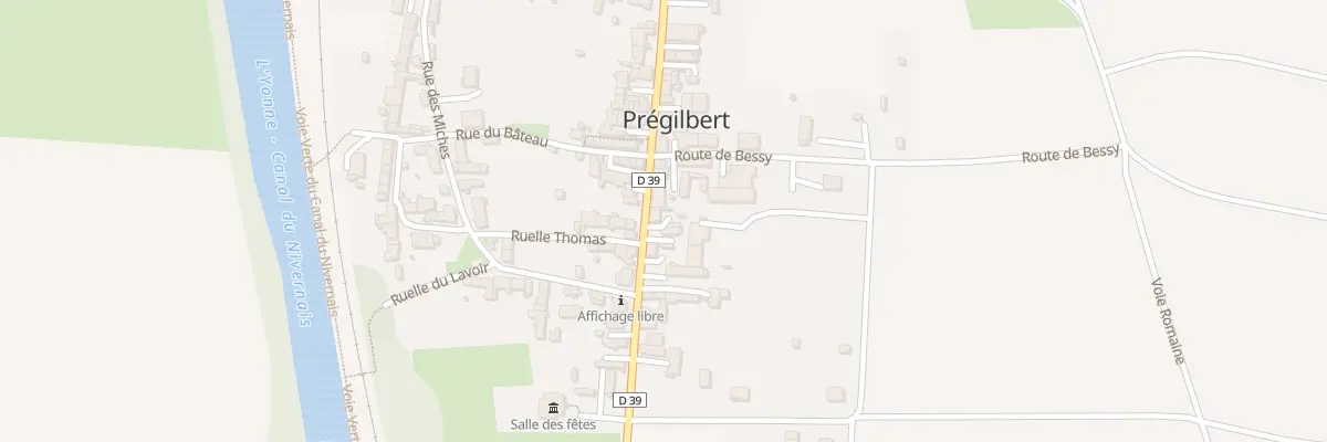 Plan du 20 Gr Grande Rue à Prégilbert