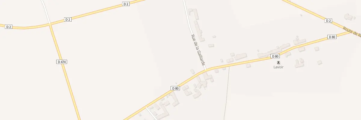 Plan du 1 Rue de la Gaillarde à Goussancourt