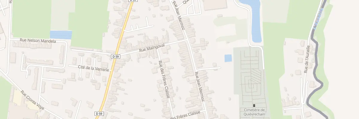 Plan du 86 Rue Jean Mermoz à Quiévrechain