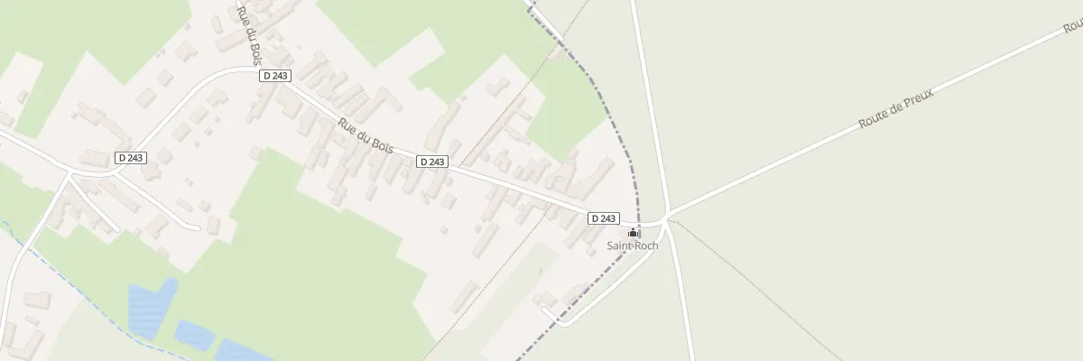 Plan du 99 Rue du Bois à Preux-au-Bois