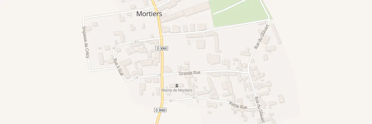 Plan du 3 Gr Gde Rue à Mortiers