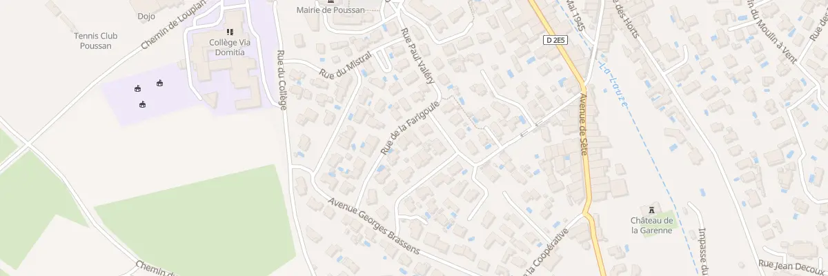 Plan du 1 Rue de la Farigoule à Poussan