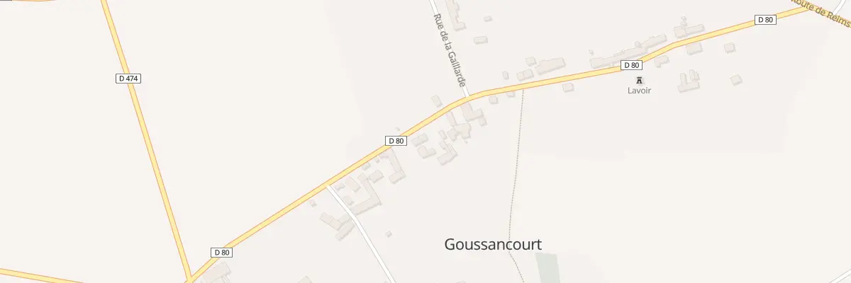 Plan du 12 Rue des Patis à Goussancourt