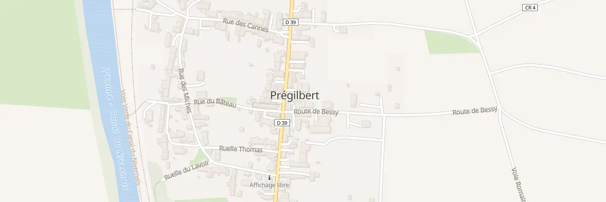 Plan du 1 Rte de Bessy à Prégilbert