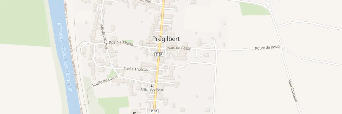 Plan du 2 Rte de Bessy à Prégilbert