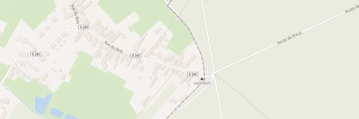 Plan du 105 Rue du Bois à Preux-au-Bois