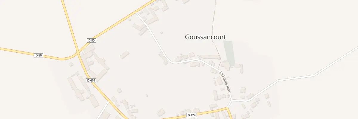 Plan du 1 La Petite Rue à Goussancourt