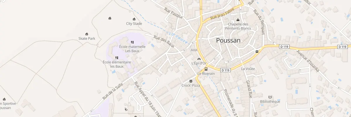 Plan du 7 Rue de la salle à Poussan