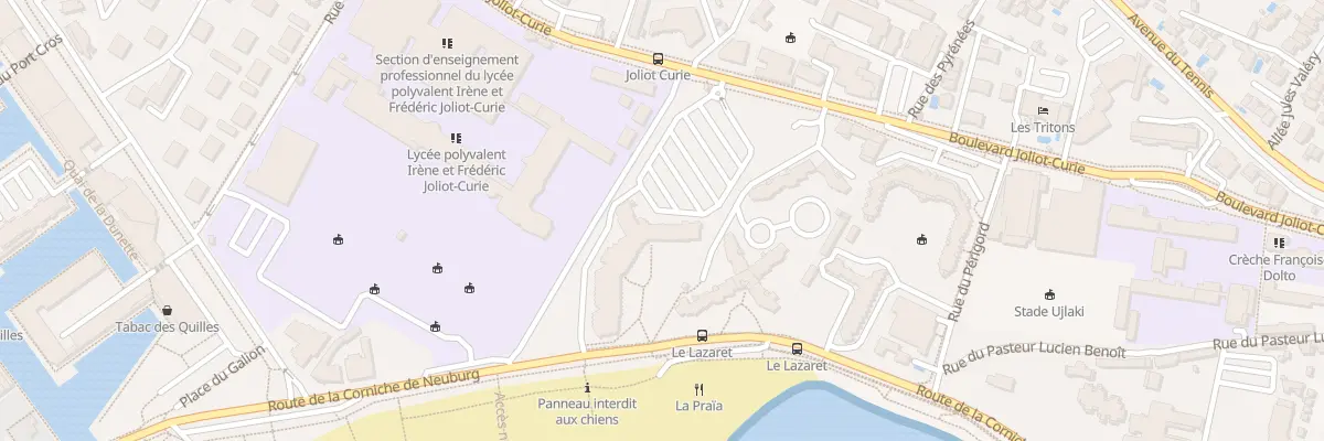 Plan du 17 Bd Joliot Curie à Frontignan