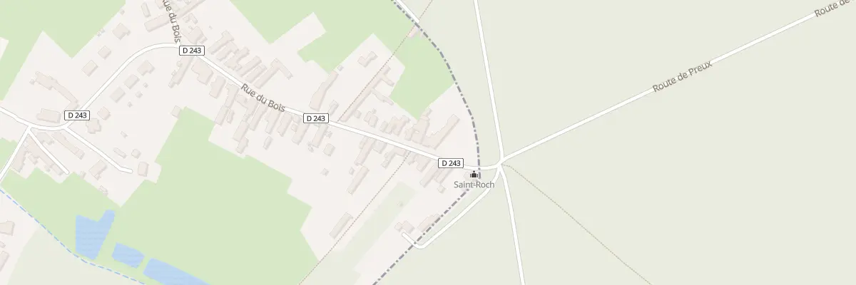 Plan du 111 Rue du Bois à Preux-au-Bois