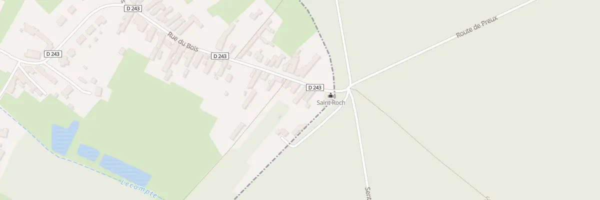 Plan du 92 Rue du Bois à Preux-au-Bois
