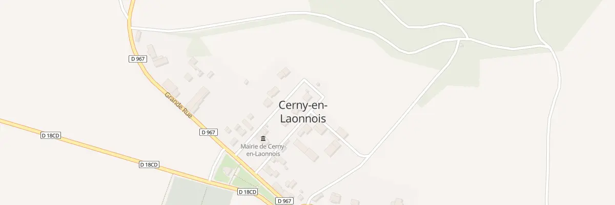 Plan du 1 Rue Edouard Herriot à Cerny-en-Laonnois