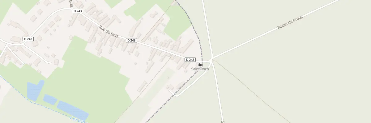Plan du 90 Rue du Bois à Preux-au-Bois
