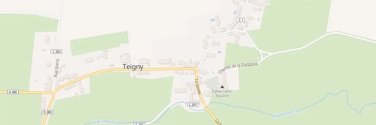 Plan du 4 Rue de la Mairie à Teigny