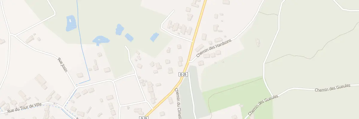 Plan du 33T Rue de la Fontaine Minérale à Bruyères-et-Montbérault