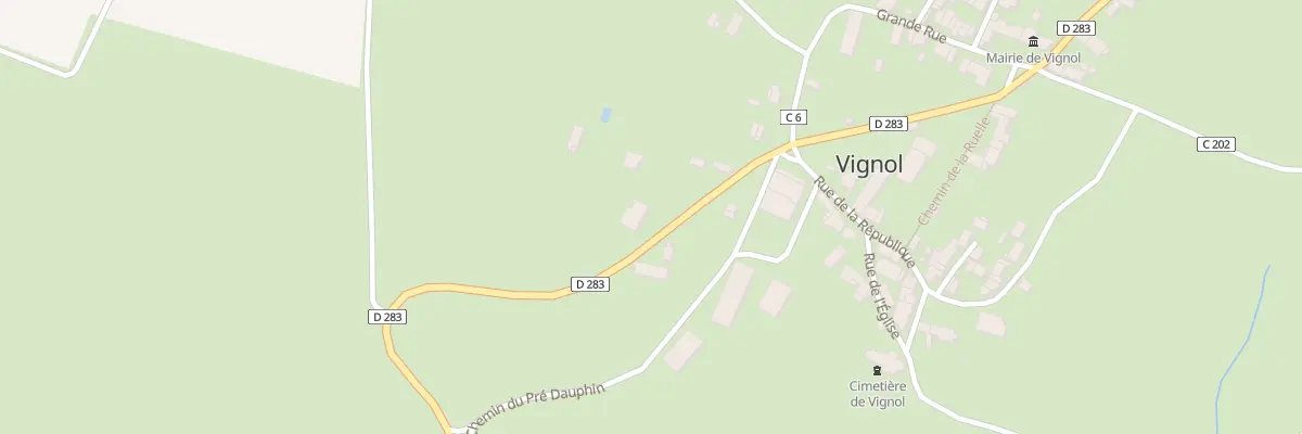 Plan du 2 Rte de Monceaux le Comte à Vignol