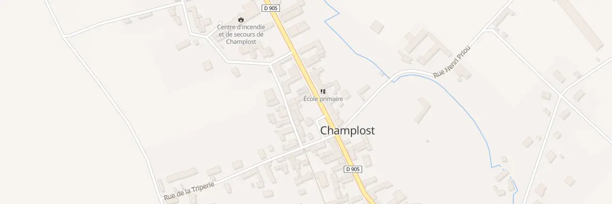Plan du 25 Rte de Paris à Champlost