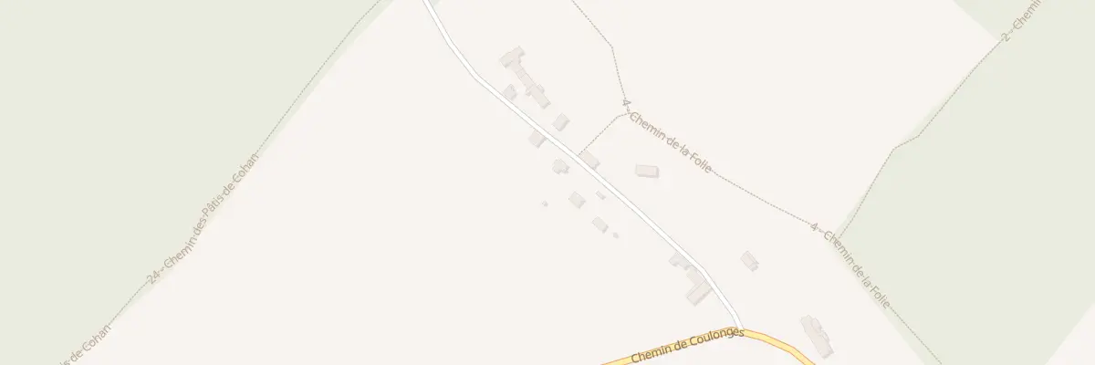 Plan du 7 Che de Cohan à Vézilly