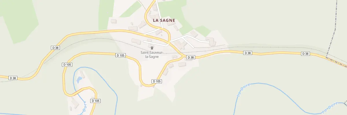 Plan du 3 Rue de la Gare La Sagne à Saint-Sauveur-la-Sagne