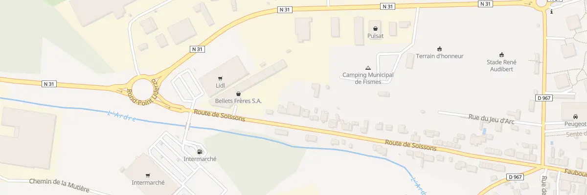 Plan du 48 Rte de Soissons à Fismes
