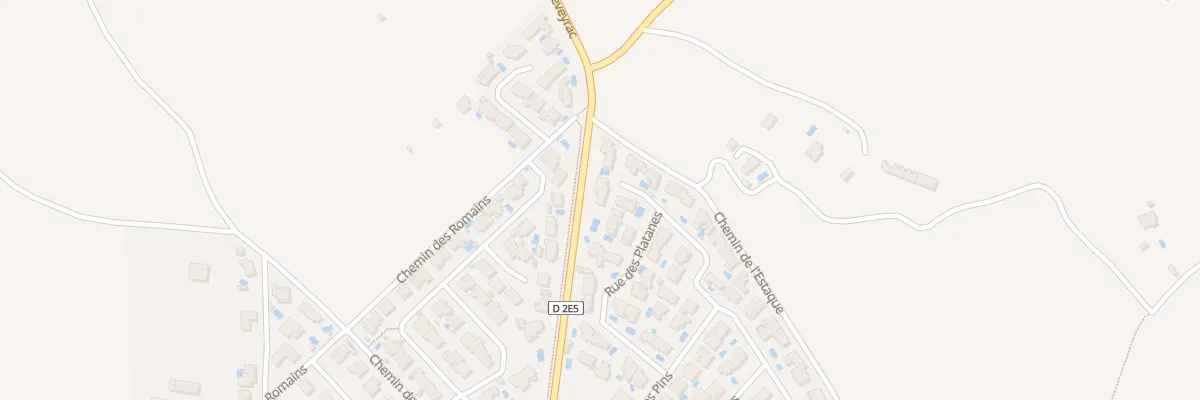 Plan du 23 Rue des Platanes à Poussan